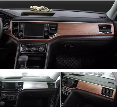 Накладка на торпеду (цвет под дерево) для Volkswagen Teramont 2017 -