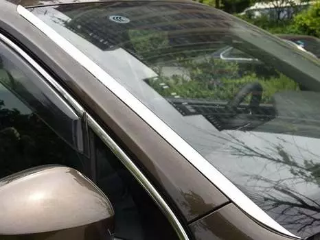 Накладка на водостоки лобового стекла, нерж. сталь, 2 части OEM-Tuning 37164 для Volkswagen Tiguan 2017-