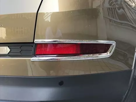 Накладка на задние противотуманные фары, ABS хром, 2 части OEM-Tuning 37488 для SKODA KODIAQ (2017 - по н. в.)