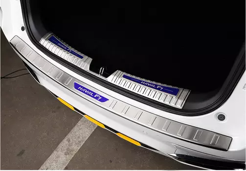 Накладка на задний бампер для Haval F7 (Хавал Ф7) 2018, 2019, 2020
