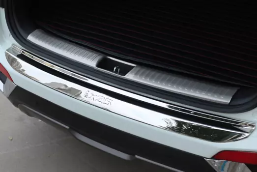 Накладка на задний бампер хромированная для Creta (Крета)