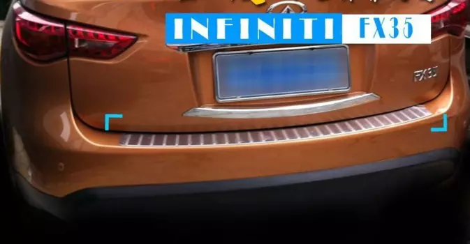 Накладка на задний бампер Jushi для Infiniti FX 2009 -