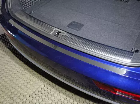 Накладка на задний бампер (лист шлифованный) (без пневмоподвески) Компания ТСС AUDIQ517-13 Audi Q5 2017-