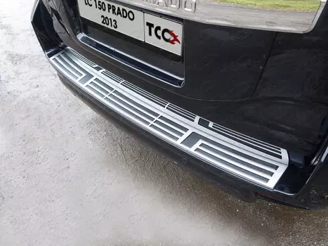 Накладка на задний бампер (лист шлифованный) Компания ТСС TOYLC15013-19 Toyota Land Cruiser J150 2013 - 2017