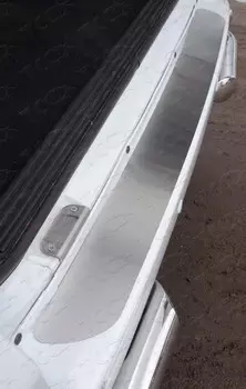 Накладка на задний бампер (лист шлифованный) ТСС UAZPATR2015-15 для UAZ Patriot 2014 -