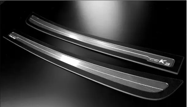 Накладка на задний бампер (металл) для KIA Cerato (2018 - 2019)