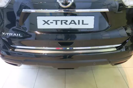 Накладка на задний бампер RIVAL без логотипа для Nissan X-Trail T32 2014 -