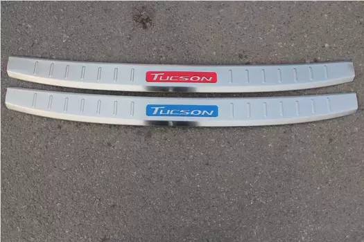 Накладка на задний бампер с надписью Tucson для Hyundai Tucson (2015- по н.в. )