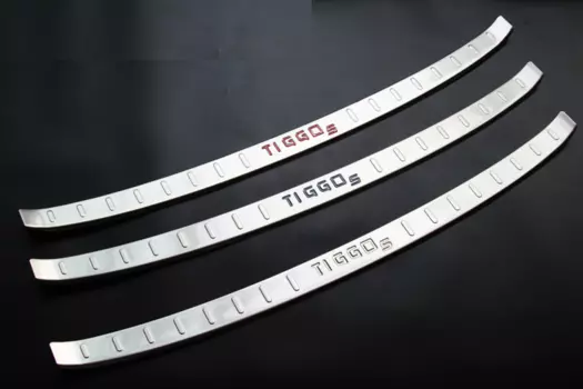 Накладка на задний бампер с загибом для Chery Tiggo 5 (T21)