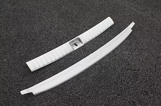 Накладка на задний бампер, защитная и багажный проем для Hyundai Tucson (2015- по н.в. )