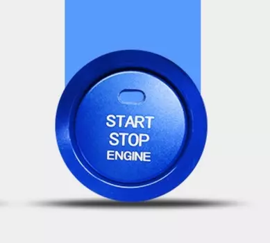 Накладка на замок зажигания (синяя) Toyota RAV4 2019-