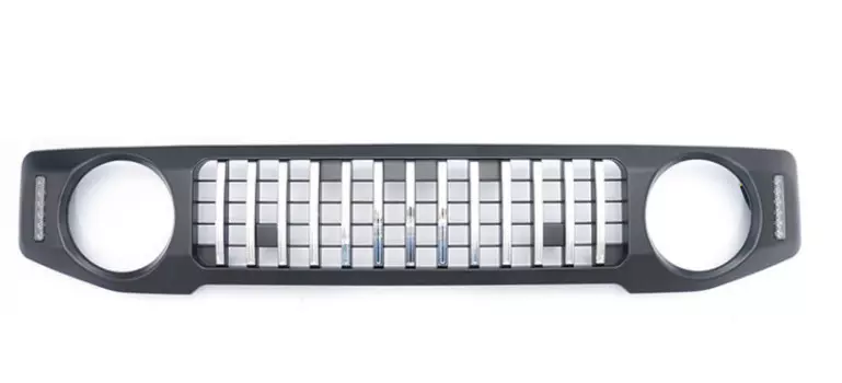 Накладка - решетка радиатора с ДХО для Suzuki Jimny 2019 -