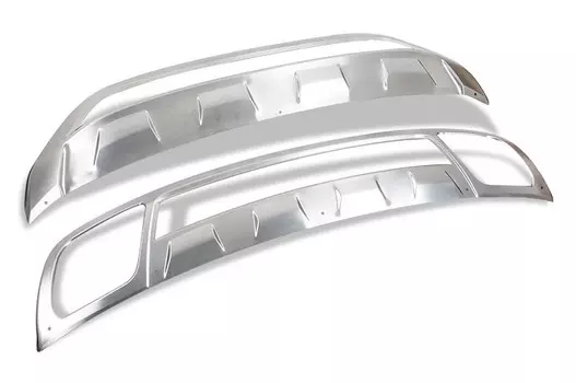 Накладка защитная переднего бампера (нержавеющая сталь) для Volkswagen Teramont 2017 -