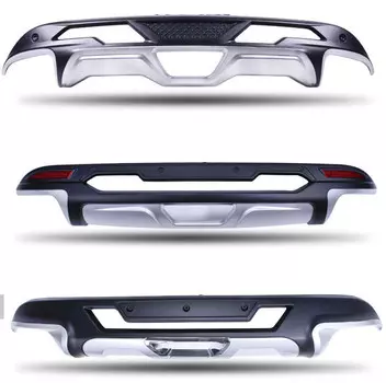 Накладка зашитная на задний бампер (разный стиль) ZSnake для Nissan Murano ( 2016 - по н.в. )