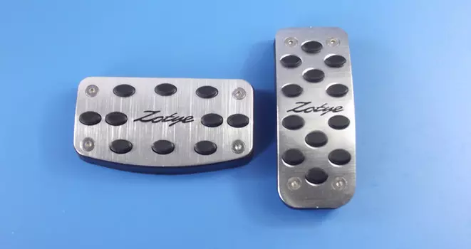 Накладки алюминиевые на педали (АКПП) для Zotye T600