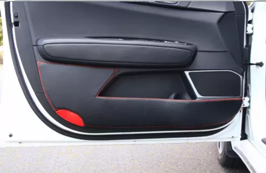 Накладки кожаные на внутренние поверхности дверей для KIA Optima 2016 -