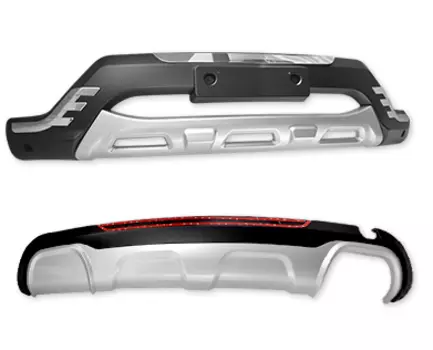 Накладки на бампера, обвес Lietuvo для Hyundai Santa Fe 2012 - 2015