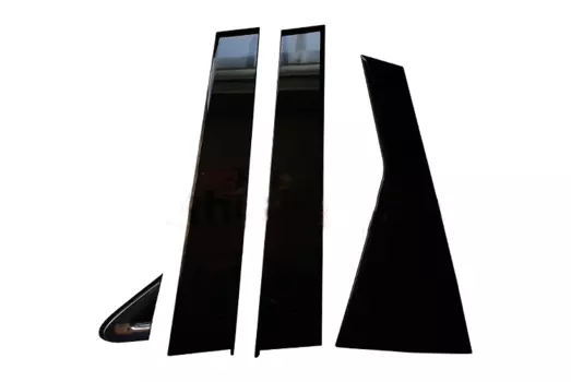 Накладки на боковые стойки Mobis 86190S1100 для Санта Фе 4 (Hyundai Santa Fe 2018 - 2019)