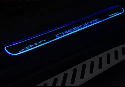 Накладки на дверные пороги для Jeep Сherokee 2015 -