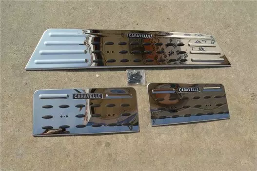 Накладки на дверные пороги для VOLKSWAGEN T5/T6 2015-2018