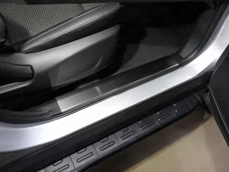 Накладки на дверные пороги (лист шлифованный) 2шт Компания ТСС RENKOL17-08 Renault Koleos 2016-