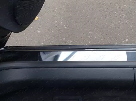 Накладки на дверные пороги (лист зеркальный) Компания ТСС CHEVCRUZE14-03 Chevrolet Cruze 2012 - 2015