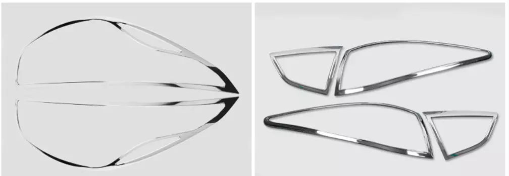 Накладки на фары (передние и задние) для Hyundai ix35 (2010 - 2015)