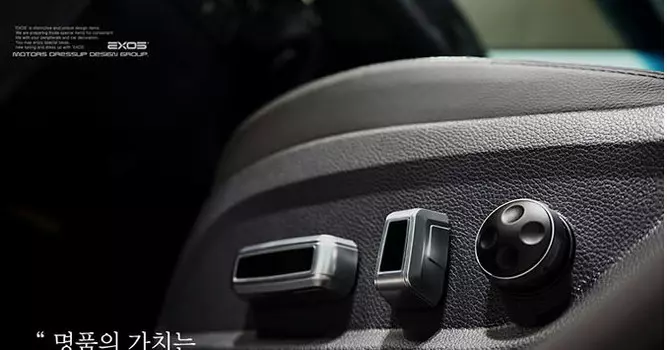 Накладки на кнопки регулировки на сиденье для Hyundai Grand Santa Fe (2012 - 2018)