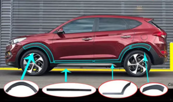 Накладки на колесные арки для Hyundai Tucson (2015- по н.в. )