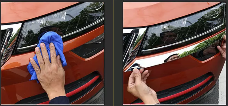 Накладки на низ передних фар (хром) Skoda Karoq 2020 (Шкода Карок)