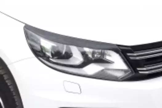 Накладки на передние фары (реснички) для Volkswagen Tiguan (2007 - 2016)