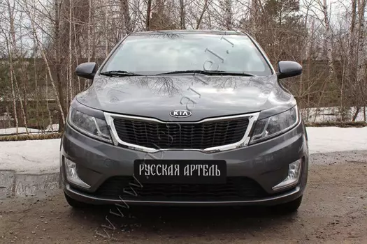 Накладки на передние фары (реснички) Русская Артель KIA Rio III 2011-