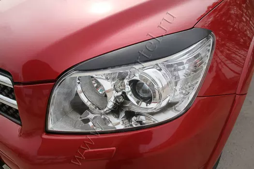 Накладки на передние фары (реснички) Русская Артель Toyota Rav4 2006-2010