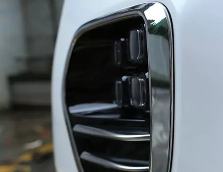 Накладки на передние противотуманные фары (хром) для KIA Sportage IV 2016 -