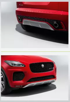 Накладки на передний и задний бампер из нержавеющей стали J9C5591/J9C5590 для Jaguar E-Pace 2017 -