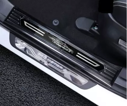 Накладки на порог (черные) для GAC Trumpchi GS5 2020-