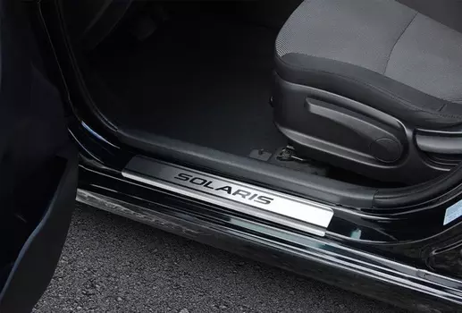 Накладки на пороги 4шт Hyundai R8450H5502 Hyundai Sonata 2020-