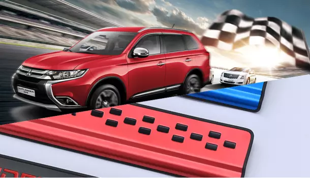 Накладки на пороги для Mitsubishi Outlander 3 (2012 - 2019)