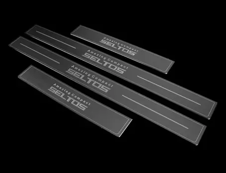 Накладки на пороги (Kia Seltos) Киа Селтос 2020