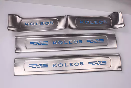 Накладки на пороги LUX для Renault Koleos (2008 - 2015)