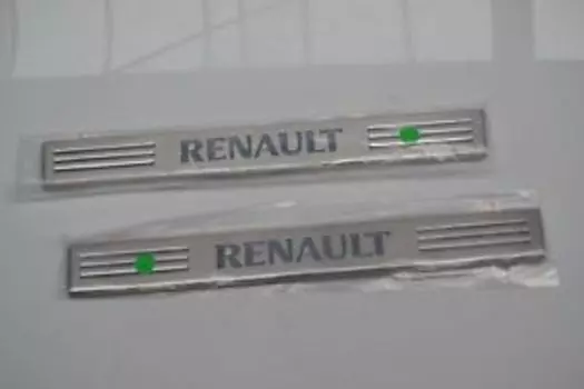 Накладки на пороги с подсветкой 2 шт. Renault для Renault ARKANA (Рено Аркана) 2019 -