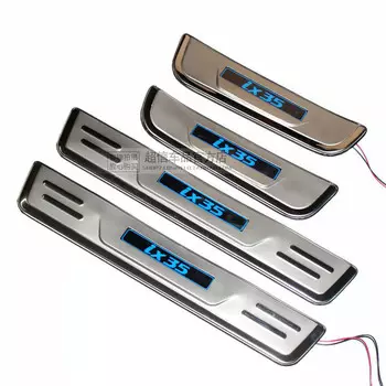 Накладки на пороги с подсветкой для Hyundai ix35 (2010 - 2015)