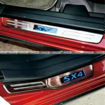 Накладки на пороги с подсветкой для Suzuki SX4 (2007 - 2013)