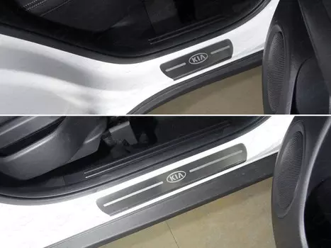 Накладки на пороги TCC KIASOUL17-14 Kia Soul 2017-2019