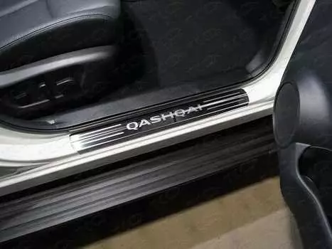 Накладки на пороги TCC NISQASH19-07 Nissan Qashqai 2019-