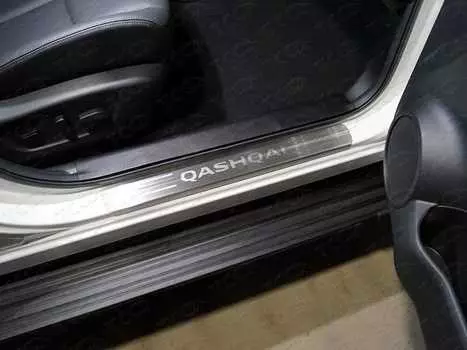 Накладки на пороги TCC NISQASH19-08 Nissan Qashqai 2019-