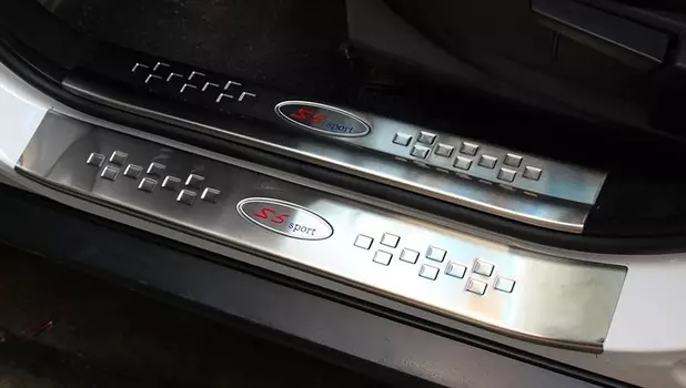 Накладки на пороги, внешние и внутренние для JAC S5 2013 - 2018