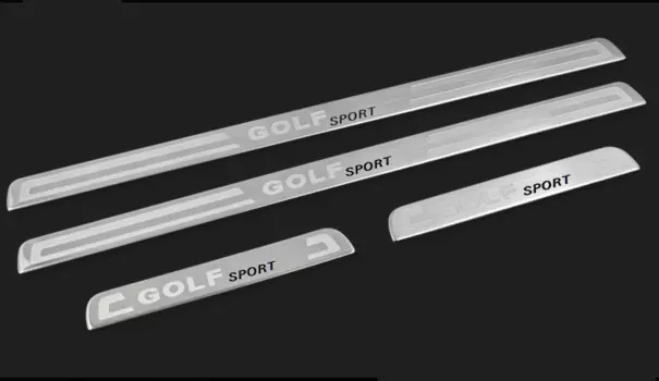 Накладки на пороги (внешние и внутренние) для Volkswagen Golf VIII (Фольксваген Гольф) 2018 - 2019