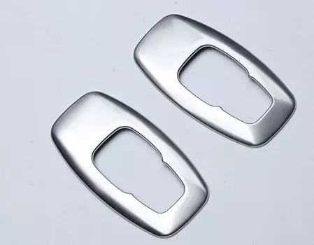 Накладки на потолочные светильники (серебро, синий) для Renault Koleos 2017 -