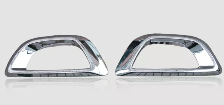 Накладки на противотуманные фары (хром) для Kia Sportage III 2010-2015